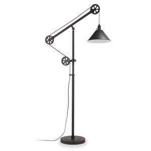 Henn&Hart 70" Modern 1-Light Floor Lamp, Black | Mid-century lamp…