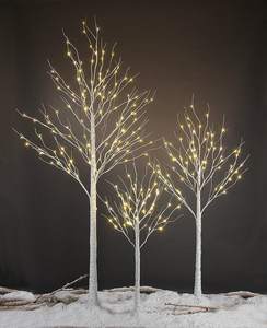 LIGHTSHARE LED Birch Tree Light Set - 4ft, 6ft, 8ft Trees with Warm…