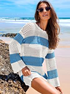 ANRABESS Women Swimsuit Crochet Swim Cover Up… — main image