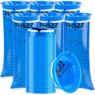 PHSZZ 40 Pack Vomit Bags Disposable, Leak Resistant Barf Bags…