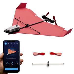 POWERUP 4.0 The Next-Generation Smartphone Controlled Paper Airplane Kit, RC…
