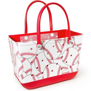 Extra Large Rubber Tote Bag with Protective Zipper Pouch, Rubber…