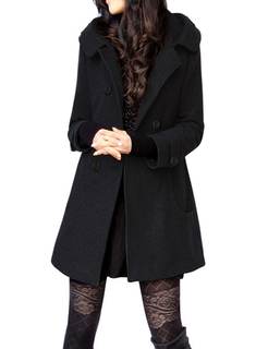 Tanming Women's Warm Double Breasted Wool Pea Coat Trench Coat Jacket…