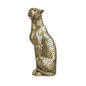 Cheetah Statue Home Decor Leopard Sculpture Resin Sitting Cheetah…
