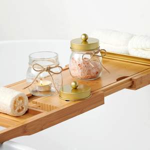 SheeChung 2 Pack Glass Mason Jar Qtip Holder… — main image