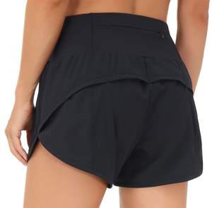 THE GYM PEOPLE Women's High Waisted Running Shorts Quick Dry Workout…