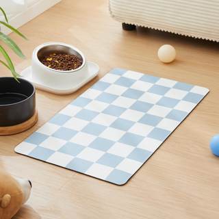 Checkered Dog Feeding Mat, Absorbent Mats for Dog Food and Water Bowl…