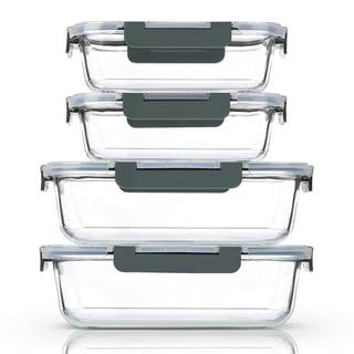 M MCIRCO [80 oz & 36 oz Extra Large Glass Food Storage/Baking…
