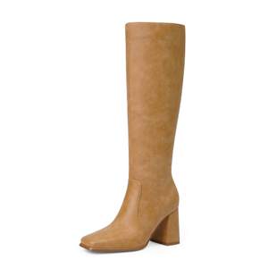 Modatope Knee High Boots Women Square Toe Chunky Heel Fashion Tall…