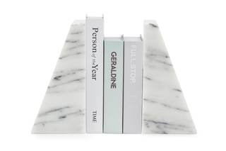 Fox Run Triangular 100% Natural Polished White Marble Bookends 4 x 3…