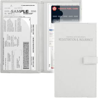PlusXpres Registration and Insurance Card Holder - Car Organizer - White |…