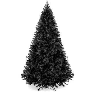 Best Choice Products 6ft Artificial Full Black Christmas Tree…