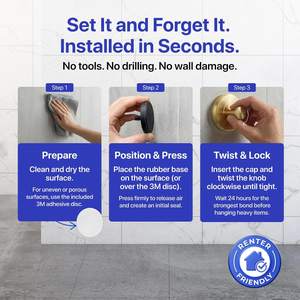 HOME SO Suction Cup Hooks for Shower &… — main image