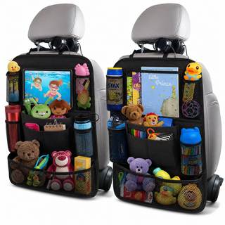 ULEEKA Car Backseat Organizer with 10" Table Holder, 9 Storage Pockets Seat…