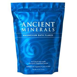 Ancient Minerals Magnesium Bath Flakes, Epsom Salt Alternative, 8lb |…