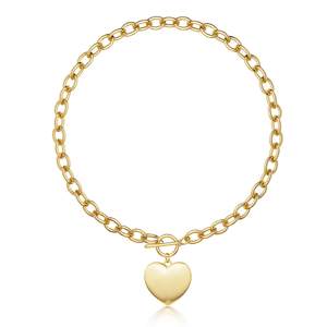 CHESKY 14K Gold Plated Chunky Necklace for… — gold / heart