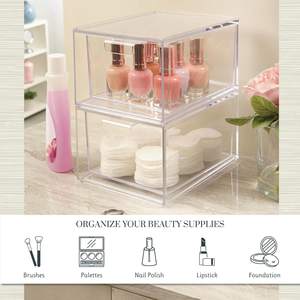 STORi Audrey Stackable Clear Bin Plastic… — main image