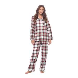 Casual Nights Women's Flannel Long Sleeve PJ's Button Down Sleepwear…
