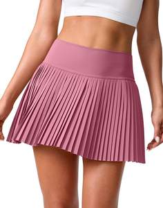 SANTINY Pleated Tennis Skirt for Women with Pockets Shorts Women's…