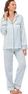 Serenedelicacy Women's Satin Pajama Set Long… — main image